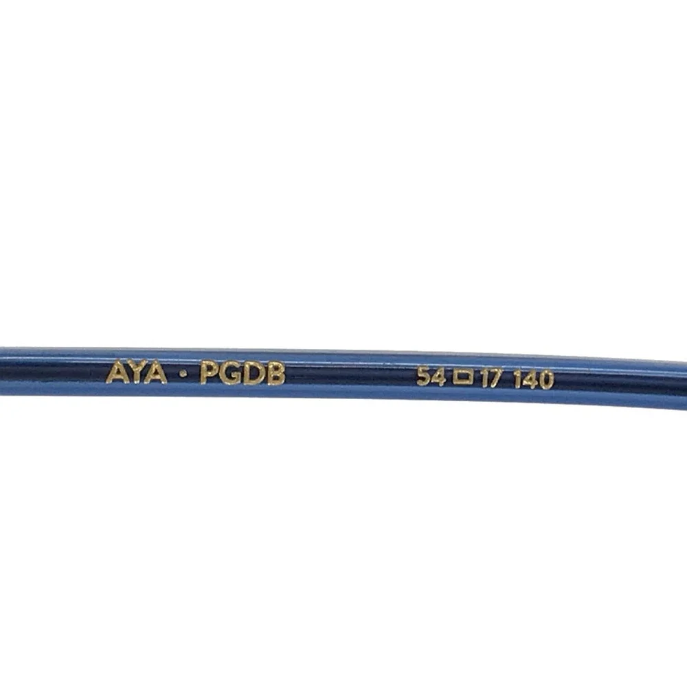 Etnia Barcelona Eyeglasses Frames AYA PGDB Pink Gold Dark Blue Cat Eye 54-17-140